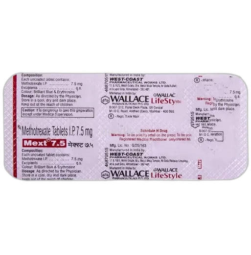 mext 7.5mg tablet 10's